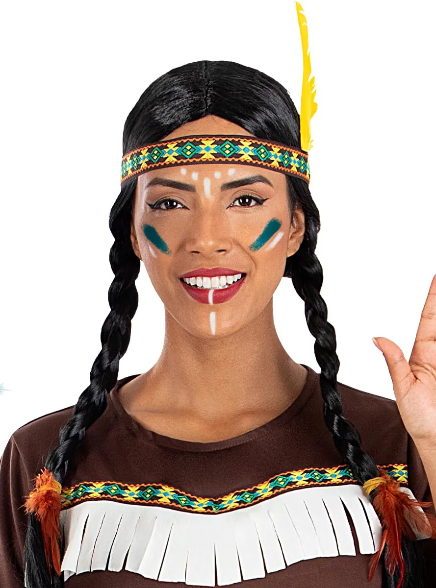 Funidelia Fascia Indiana Marrone Accessorio Costume Unisex