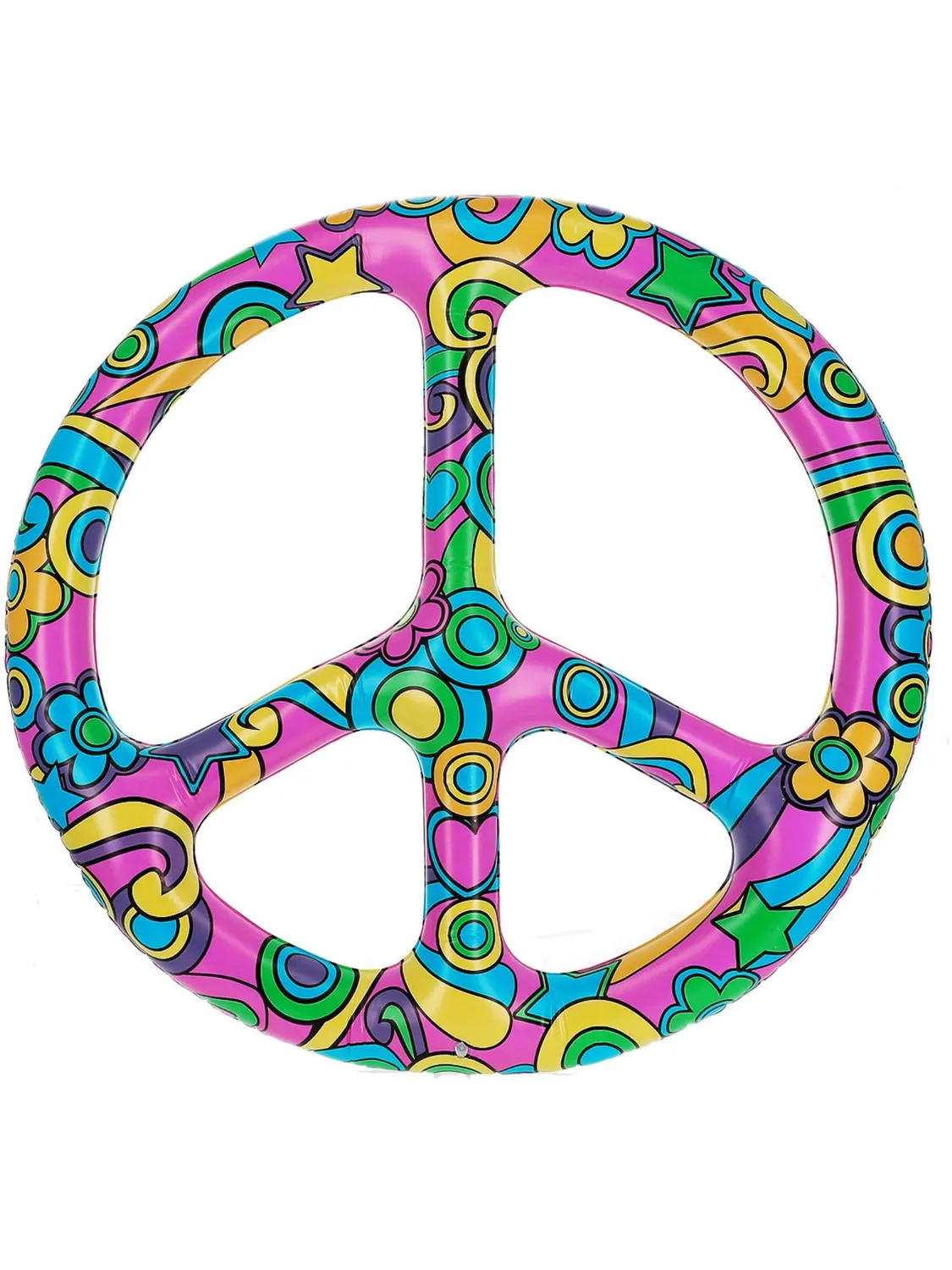 Smiffys CND gonfiabile rosa 132cm hippie