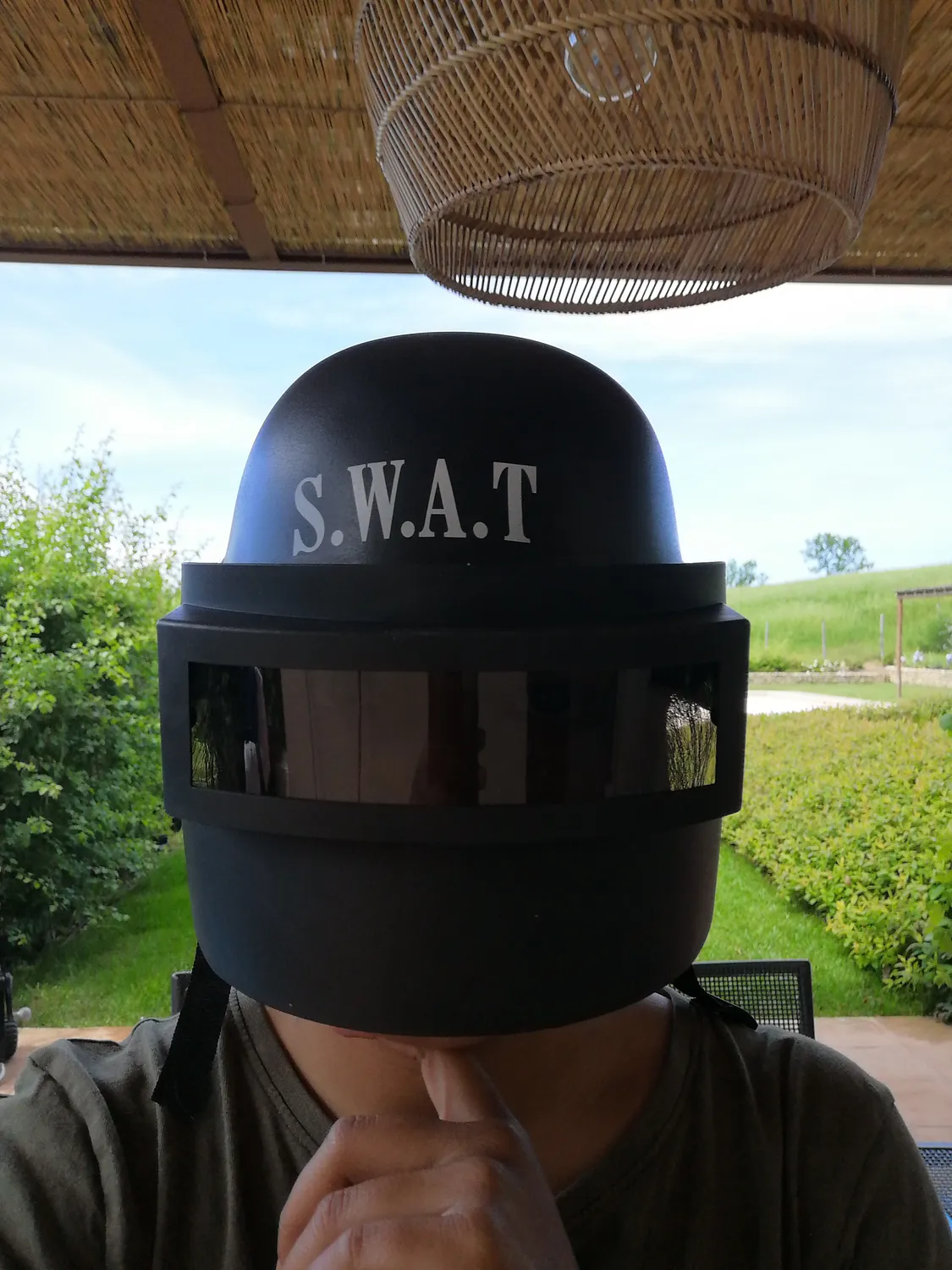 Guirca SWAT casco bambino nero taglia unica 13017