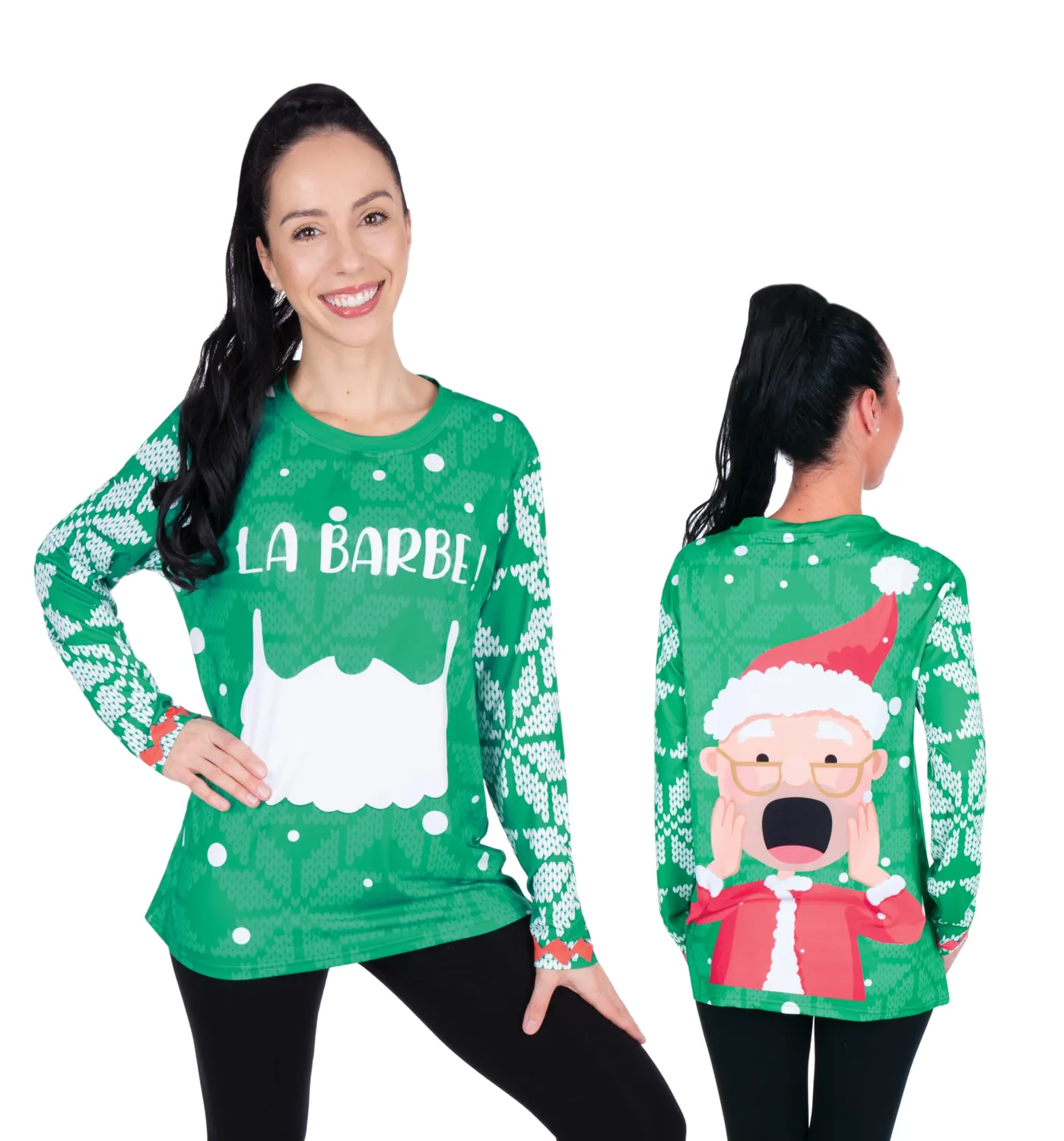 P'tit Clown maglietta Natale La Barba adulto