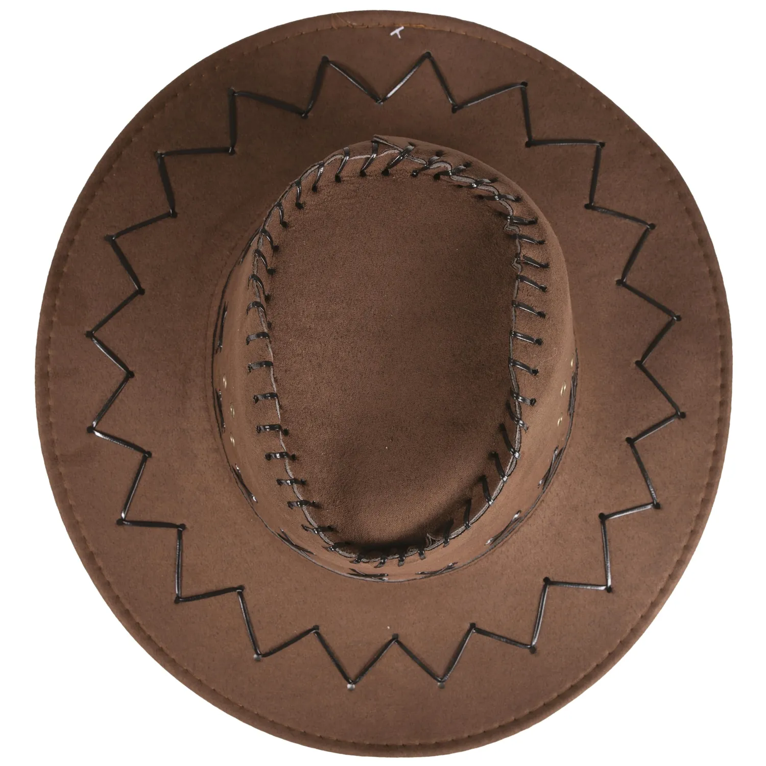 P'tit Clown Cappello Cowboy Nabuk Adulto Marrone Scuro