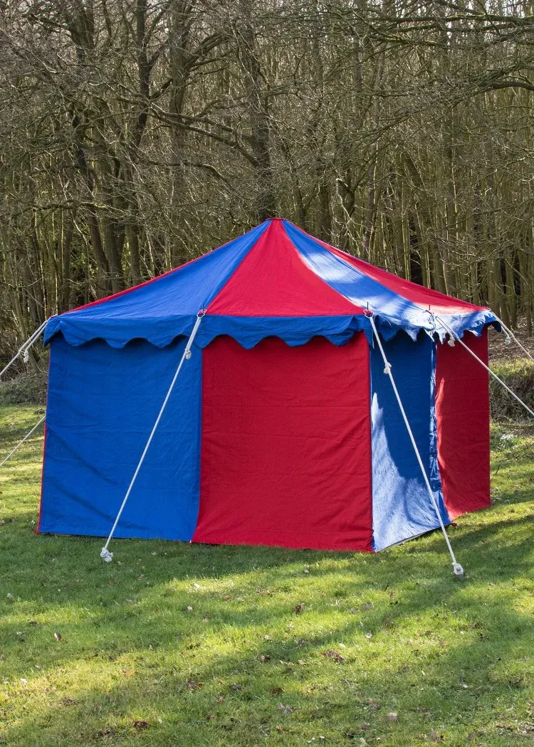 La Bottega di Merlino Tenda Medievale 3x3 Rossa e Blu