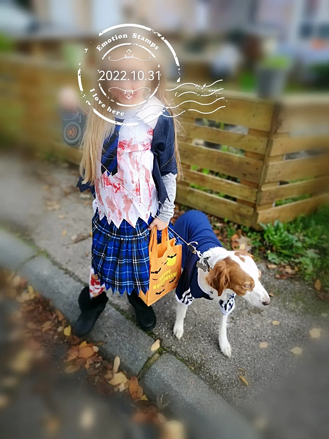 Guirca Studentessa Zombie costume bambina 7-9 anni