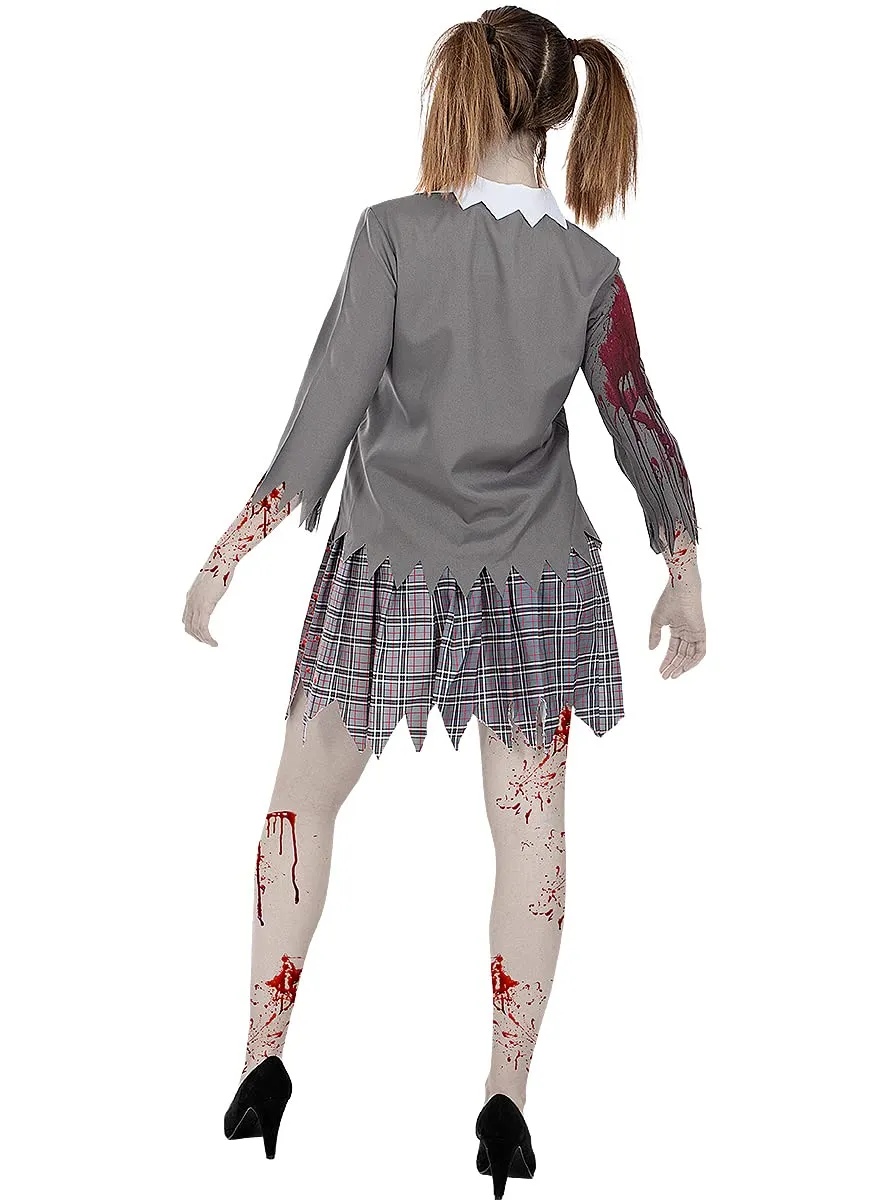 Funidelia Costume Studentessa Zombie donna grigio XS-XL Halloween