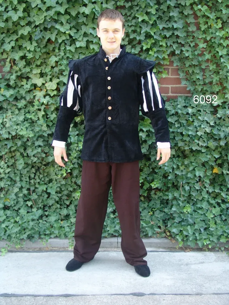 La Bottega di Merlino Giacca in Velluto Medievale Uniforme