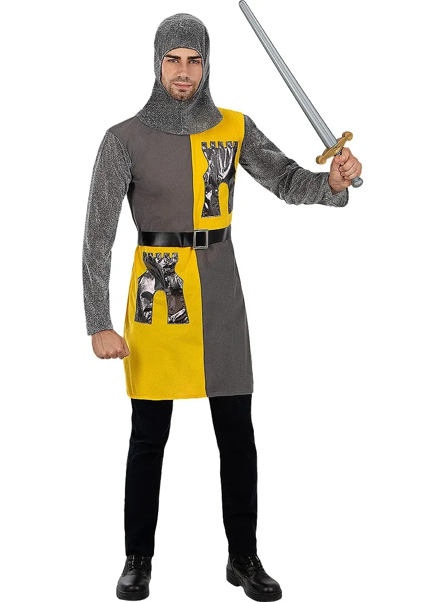 Funidelia Costume Cavaliere Medievale uomo grigio per Carnevale