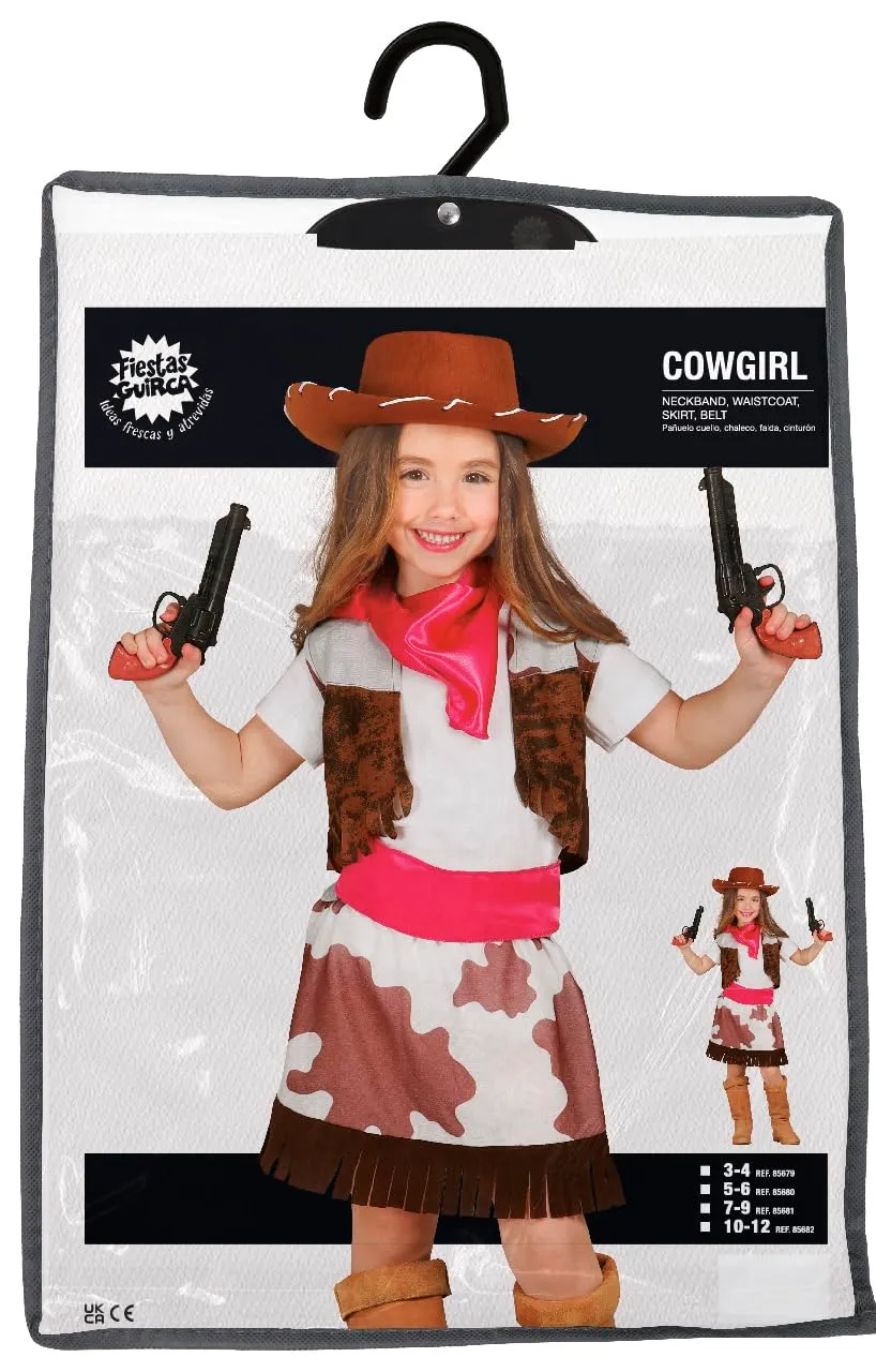 Guirca Cowgirl costume bambina 14-16 anni con cappello
