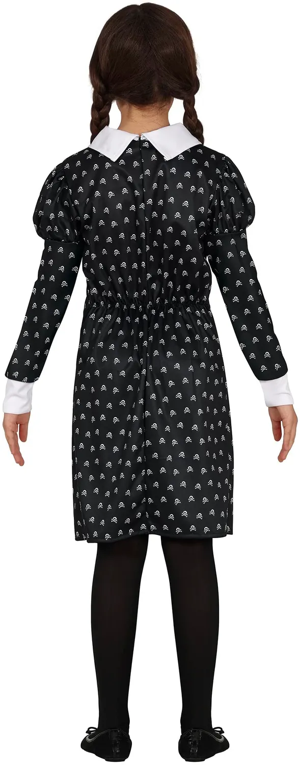 Guirca Gothic Girl Costume Bambina 7-9 Anni Nero