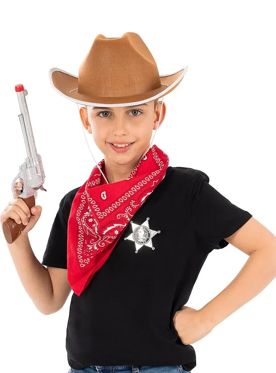 Funidelia Cowboy kit accessori marrone bambino