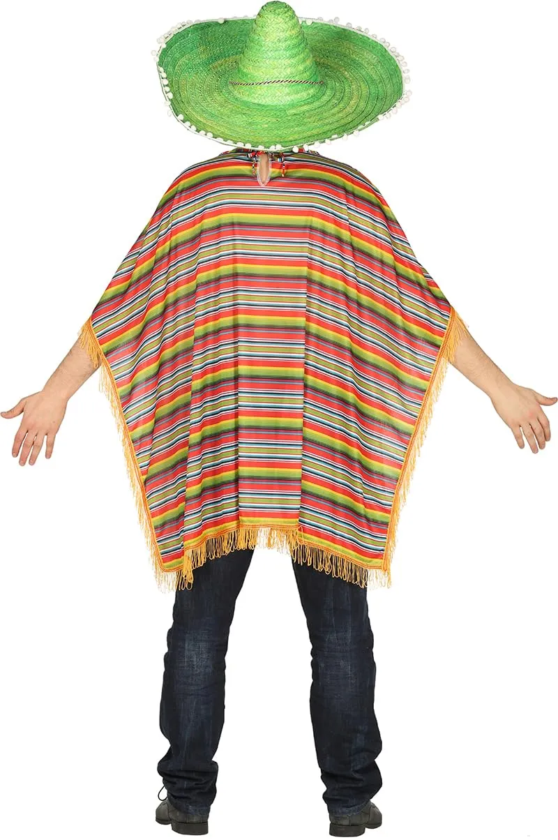 Guirca poncho messicano costume taglia unica