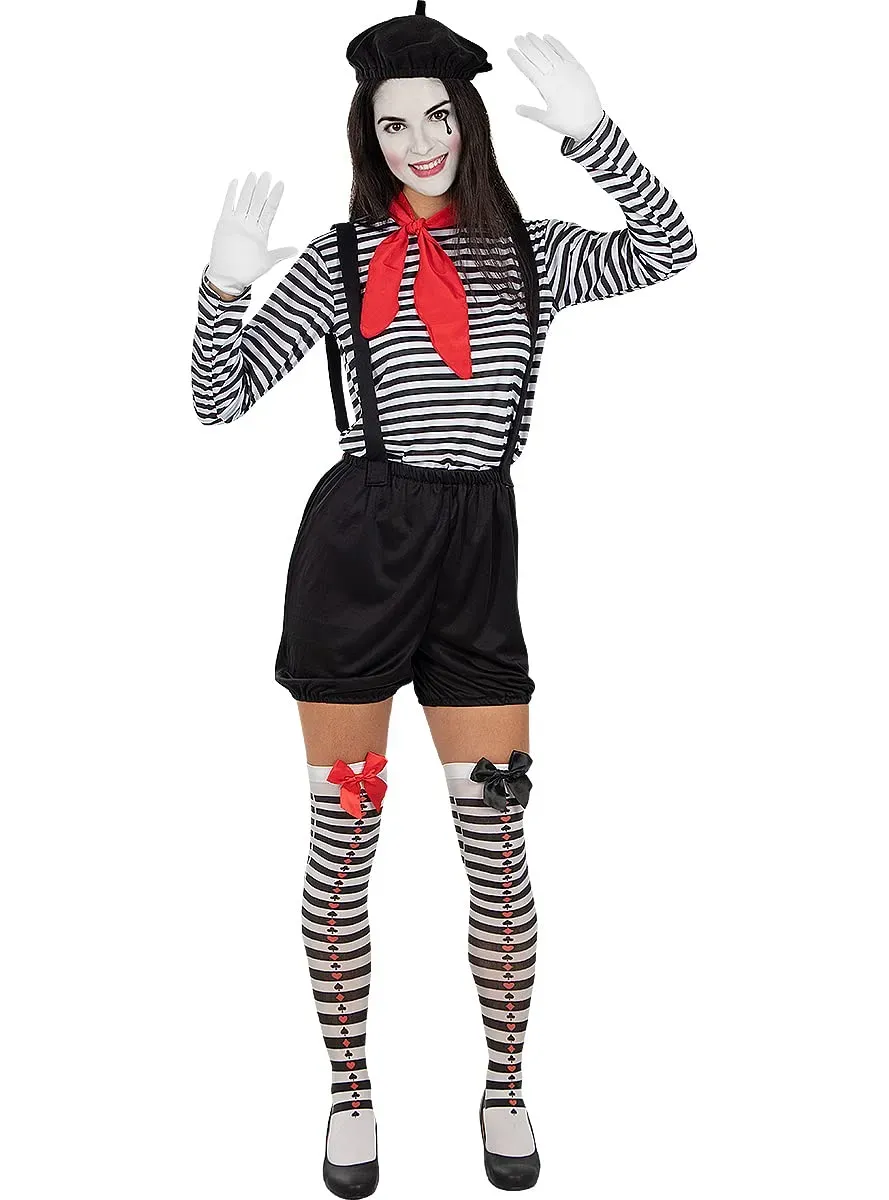 Funidelia Costume Mimo donna nero taglia S-M per Carnevale