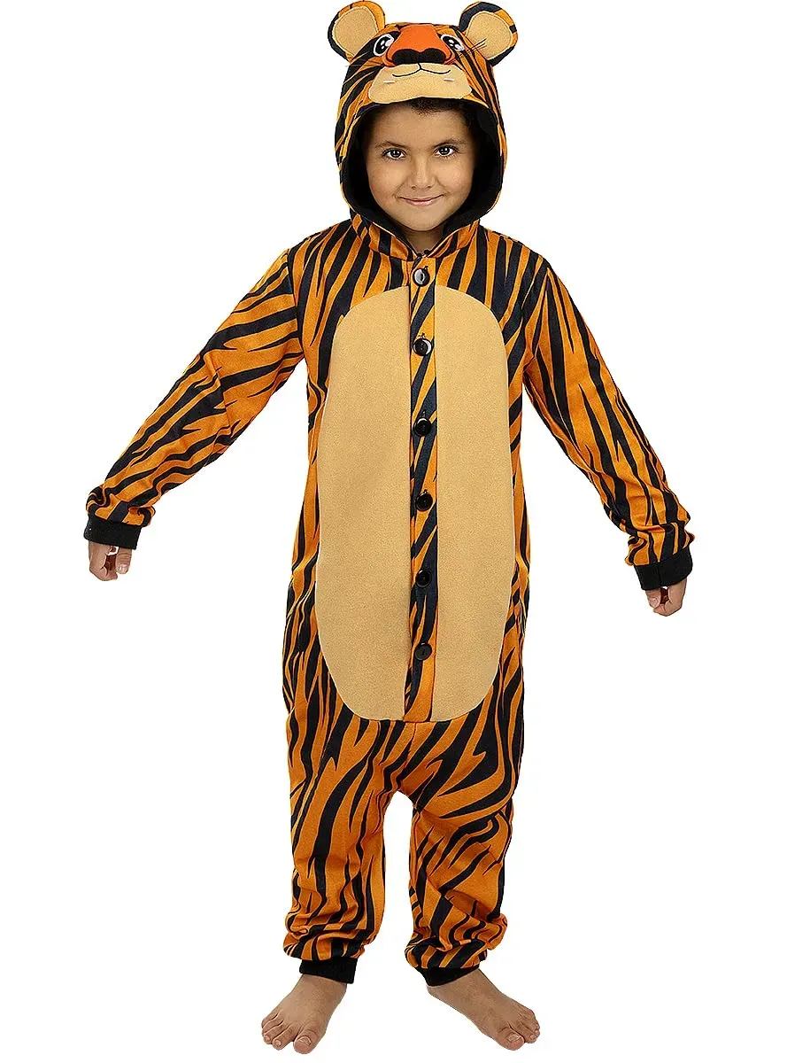 Funidelia Costume Tigre Onesie Bambini 7-9 Anni