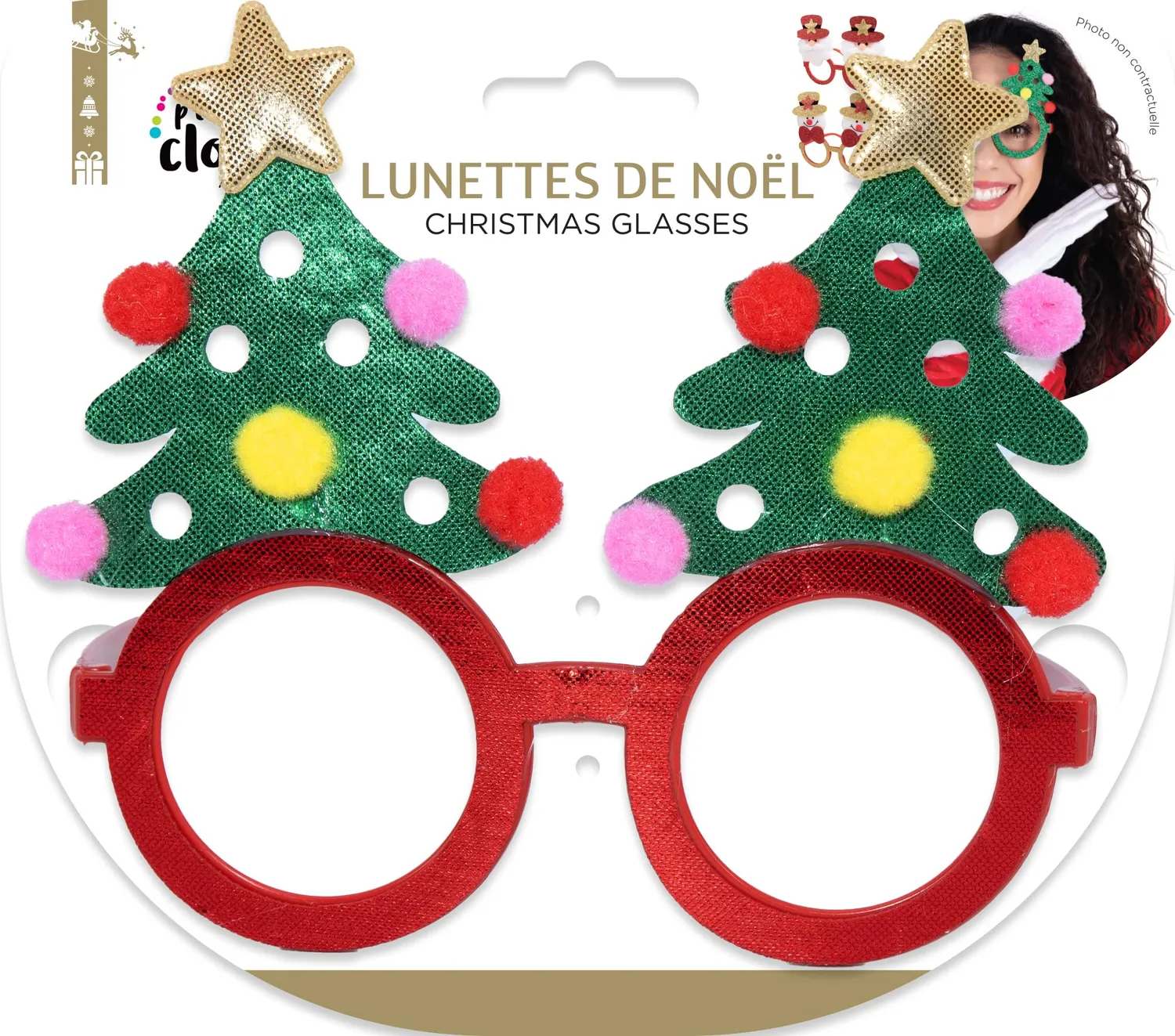 P'tit Clown Occhiali Natale Festa Modello Casuale