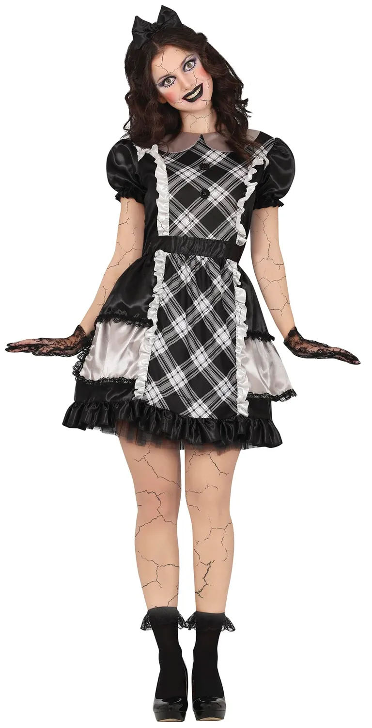 Guirca Bambola Porcellana costume donna S horror