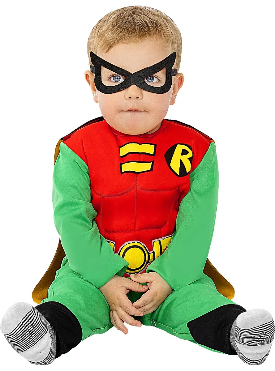 Funidelia Robin Boy Wonder costume neonato 12-24 mesi rosso