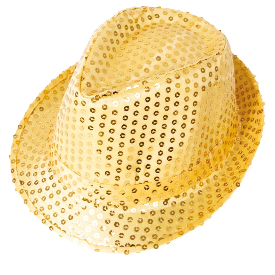 P'tit Clown 20200 Cappello Paillettes Oro Adulto