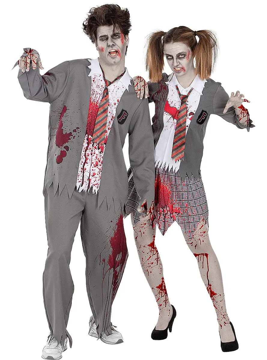 Funidelia Costume Studentessa Zombie donna grigio XS-XL Halloween