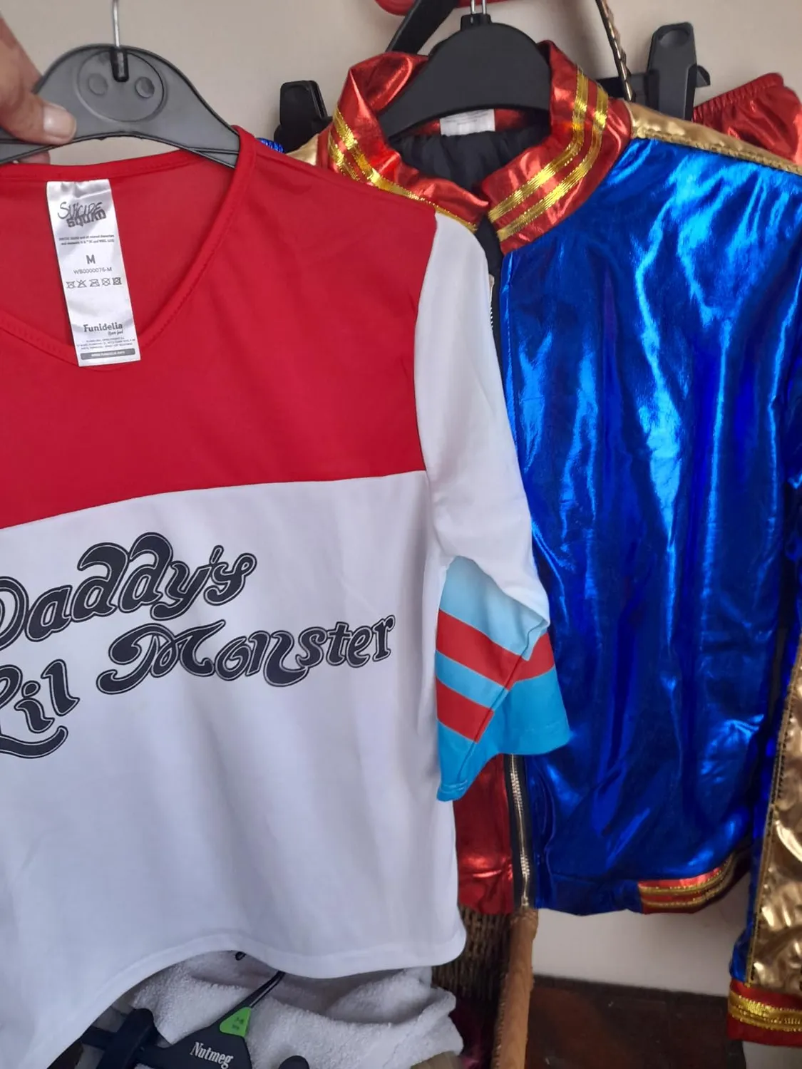 Funidelia Suicide Squad Harley Quinn costume donna L blu