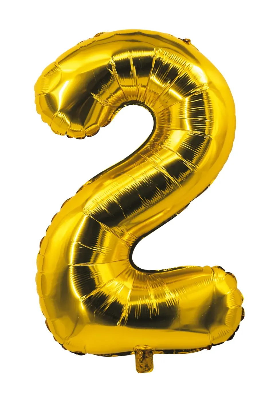 P'tit Clown Palloncino Numero 0 Oro 30 cm