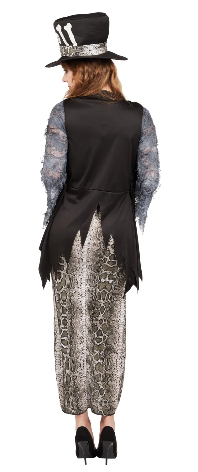 P'tit Clown 22125 costume voodoo donna S/M con cappello
