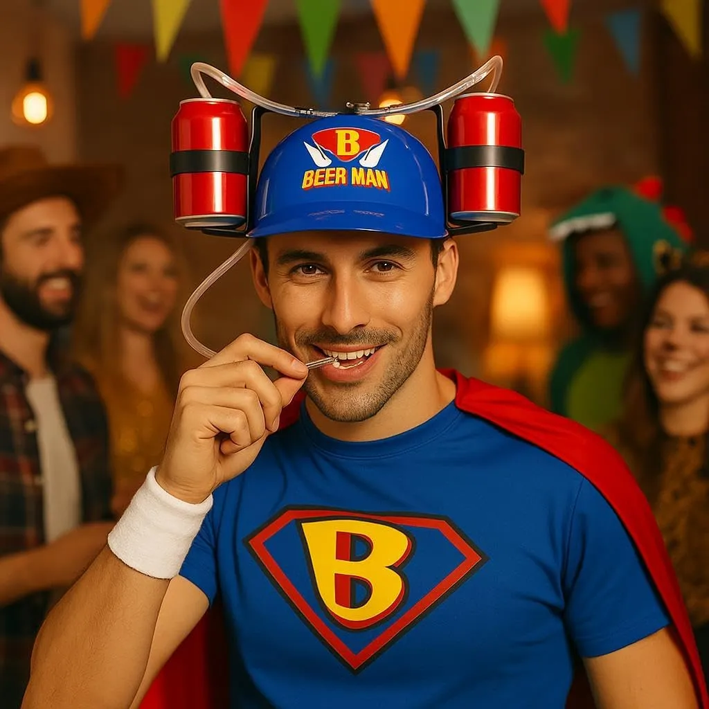 Guirca Uomo Della Birra casco bevanda taglia unica festa