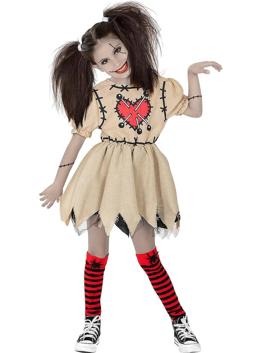 Funidelia Costume Bambola Voodoo Bambina 3-4 Anni Marrone