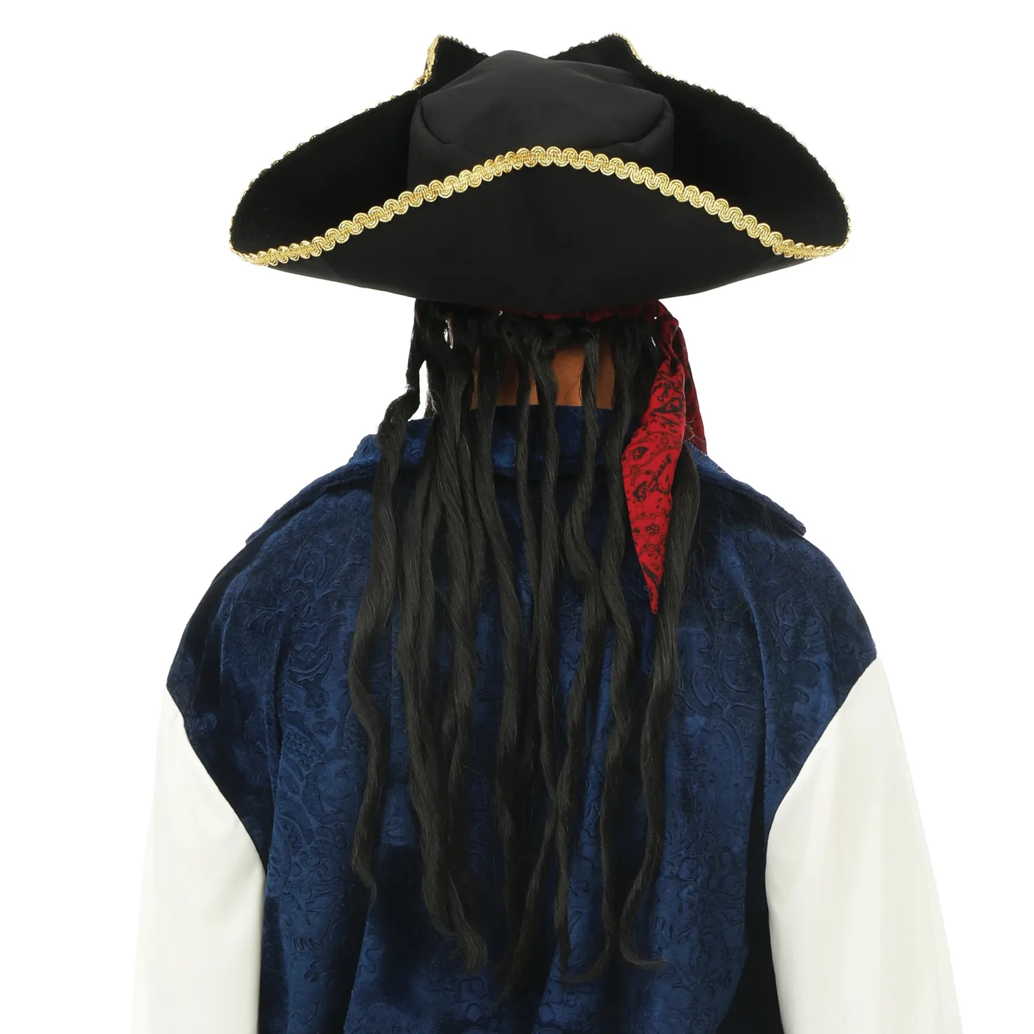 P'tit Clown 34750 parrucca pirata dreadlocks multicolore