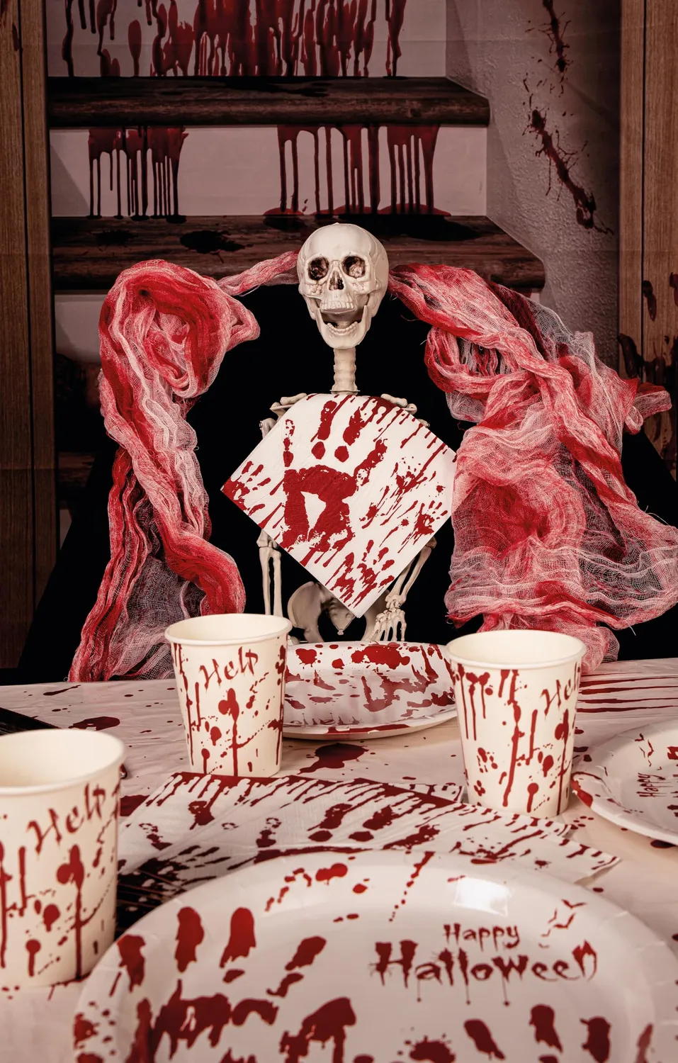 P'tit Clown 23595 bicchieri Halloween sanguinanti 8 pezzi