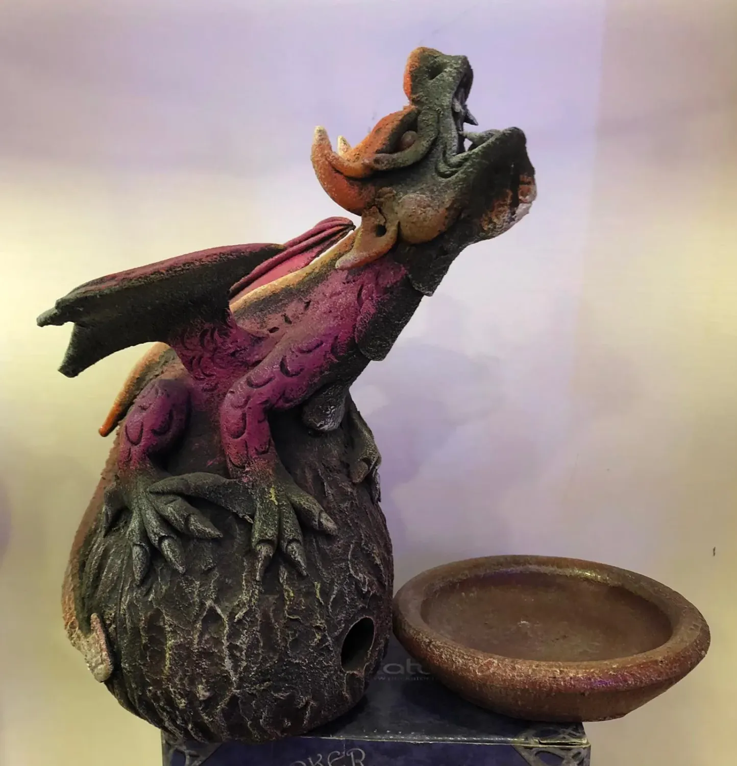 La Bottega di Merlino Drago Brucia Incenso terracotta 20 cm