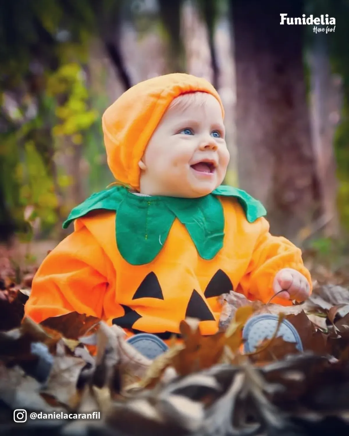 Funidelia Zucca costume bambino 0-6 mesi tutina arancione