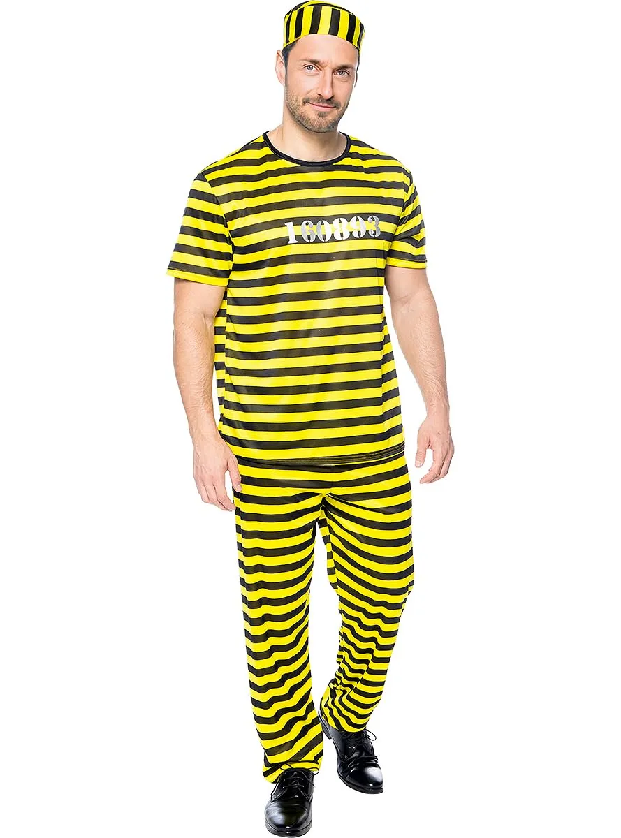 Funidelia Costume Prigioniero Uomo Giallo Taglia L