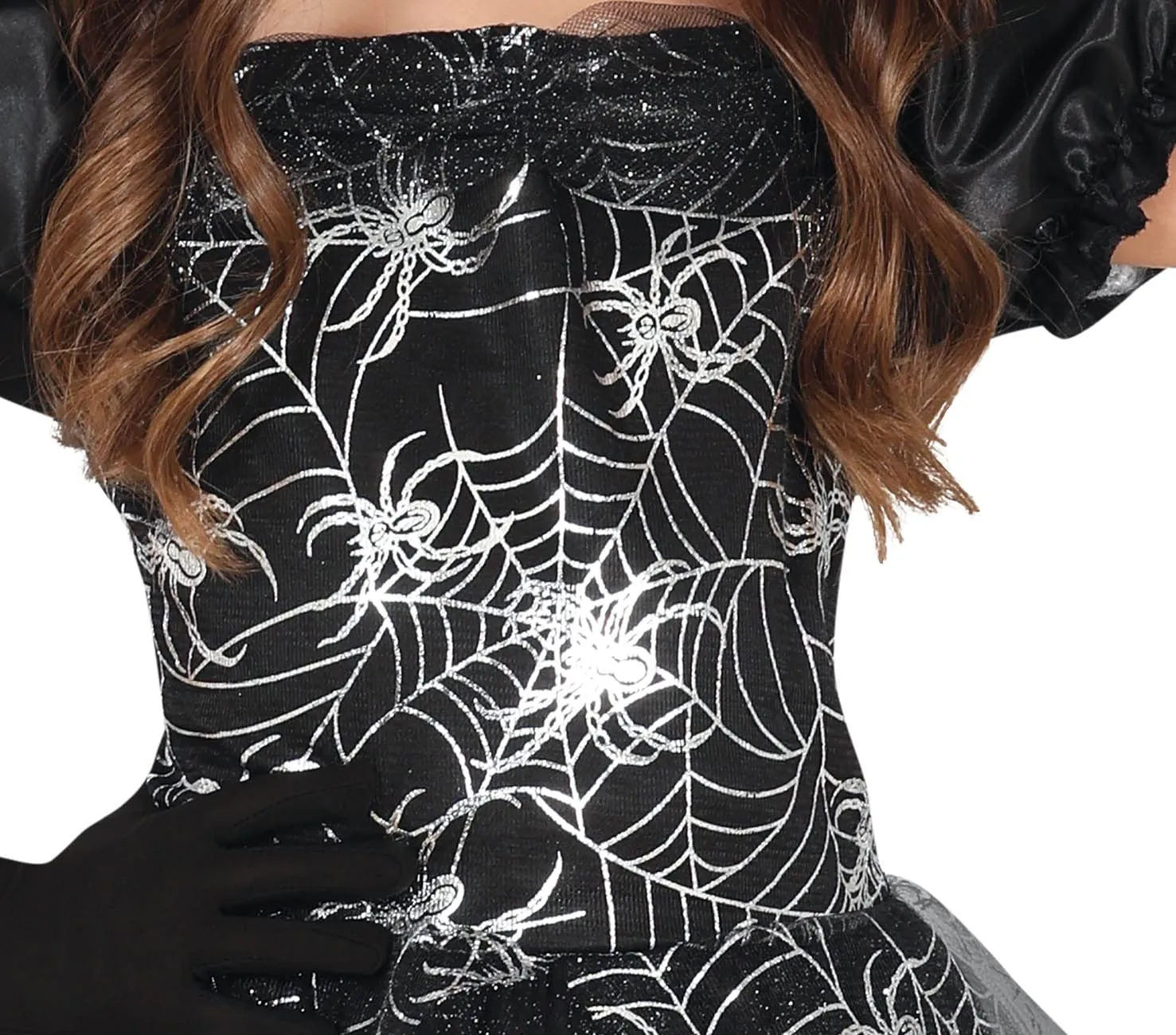 Fiestas Guirca Costume Strega Bambina Nero Argento 3-4 Anni