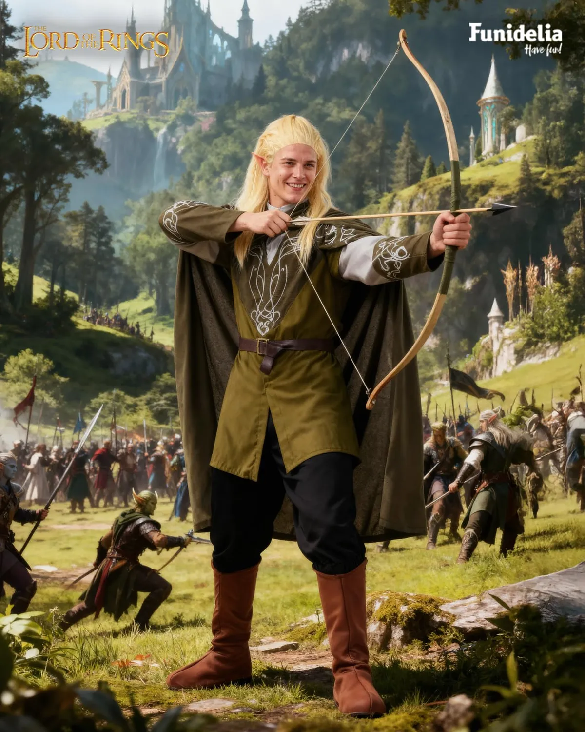 Funidelia Costume Legolas uomo taglia M elfo ufficiale