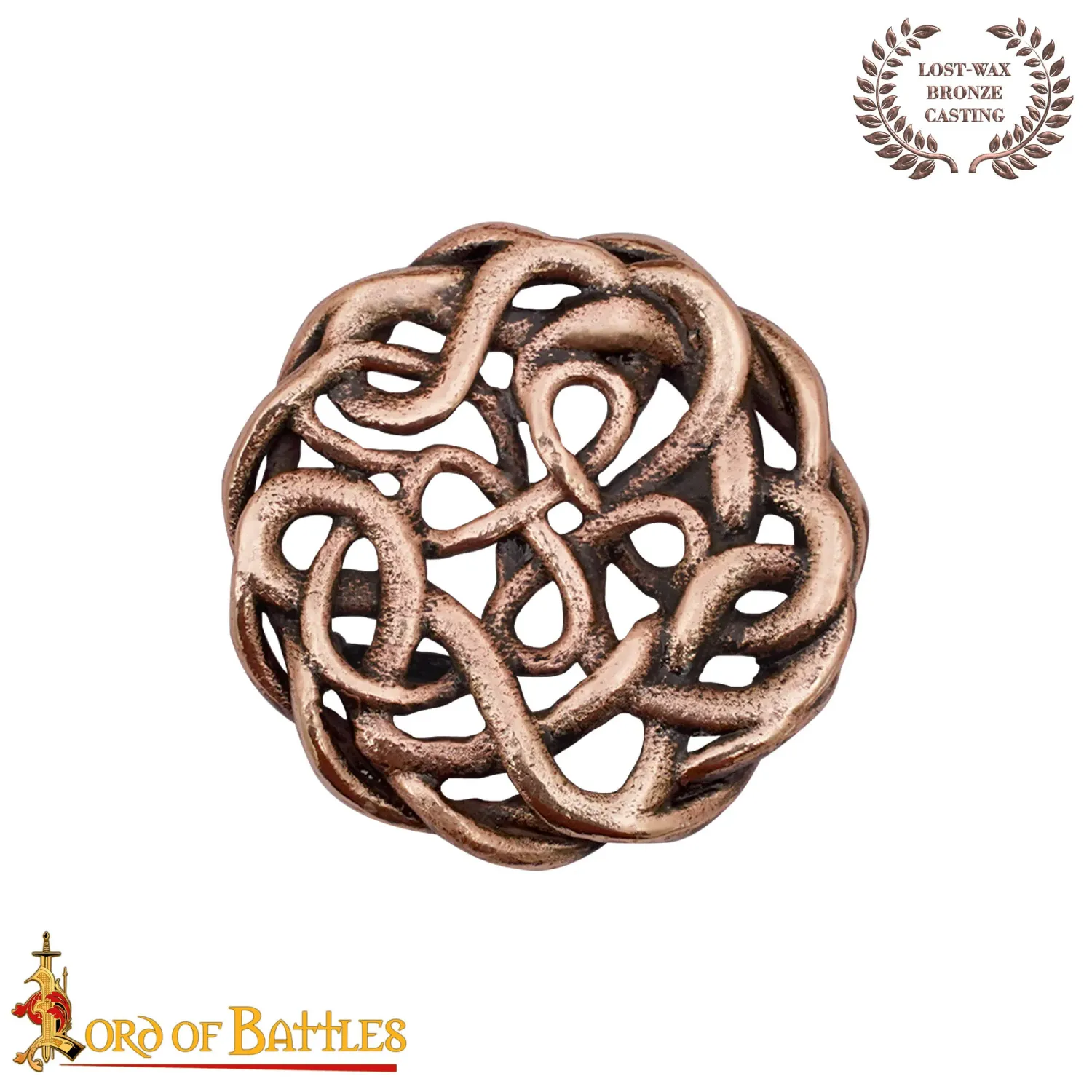 La Bottega di Merlino Fibbia Celtica Bronzo 2,5 cm IX Secolo