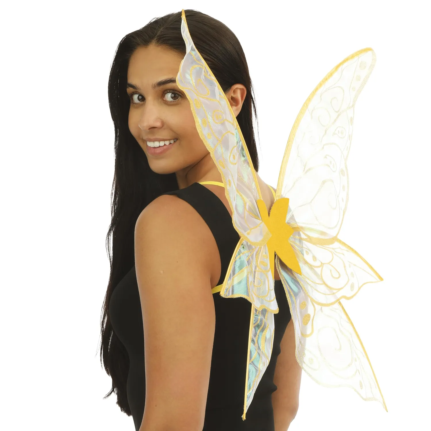 P'tit Clown 23820 ali fata oro costume bambina