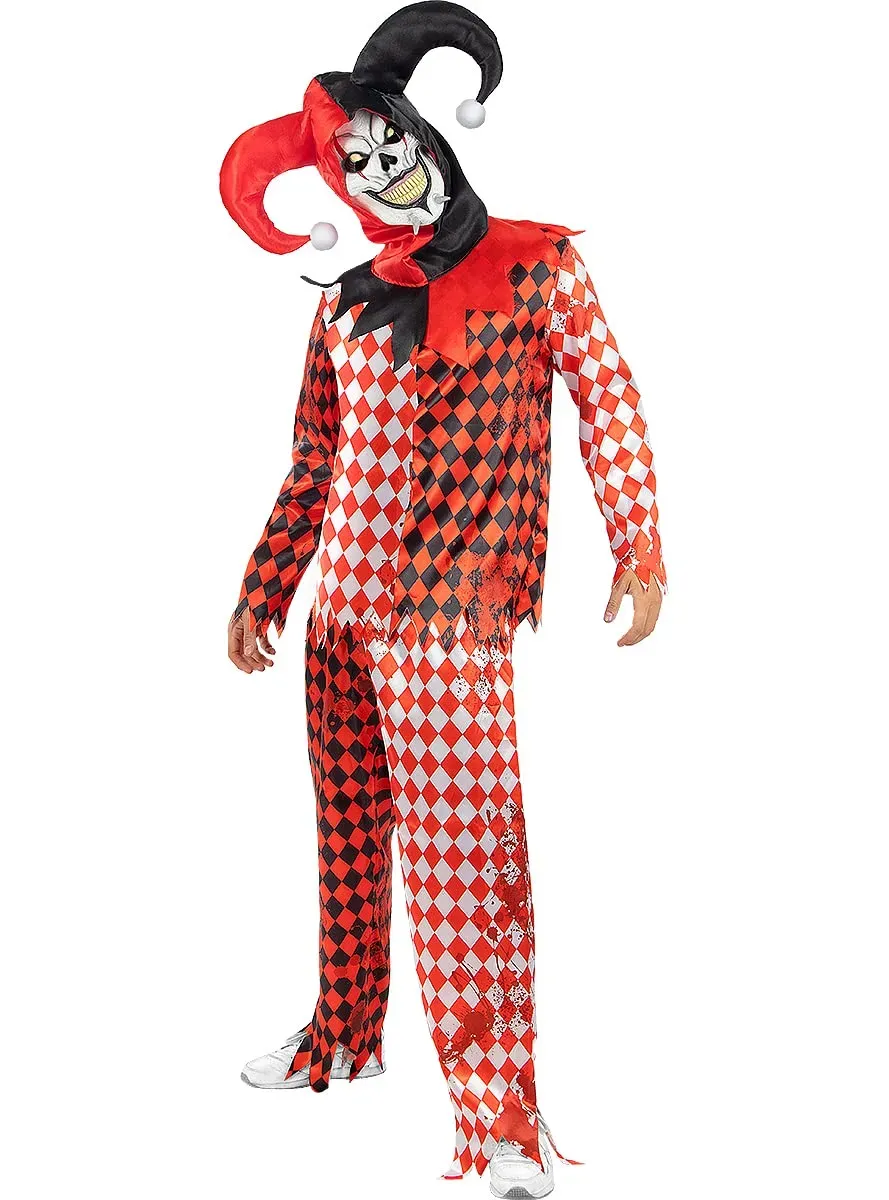 Funidelia Giullare inquietante costume uomo nero S-M