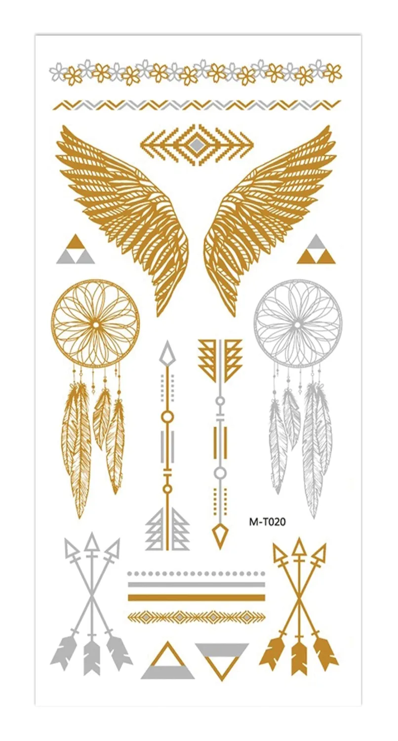 P'tit Clown 23740 tatuaggi oro argento temporanei