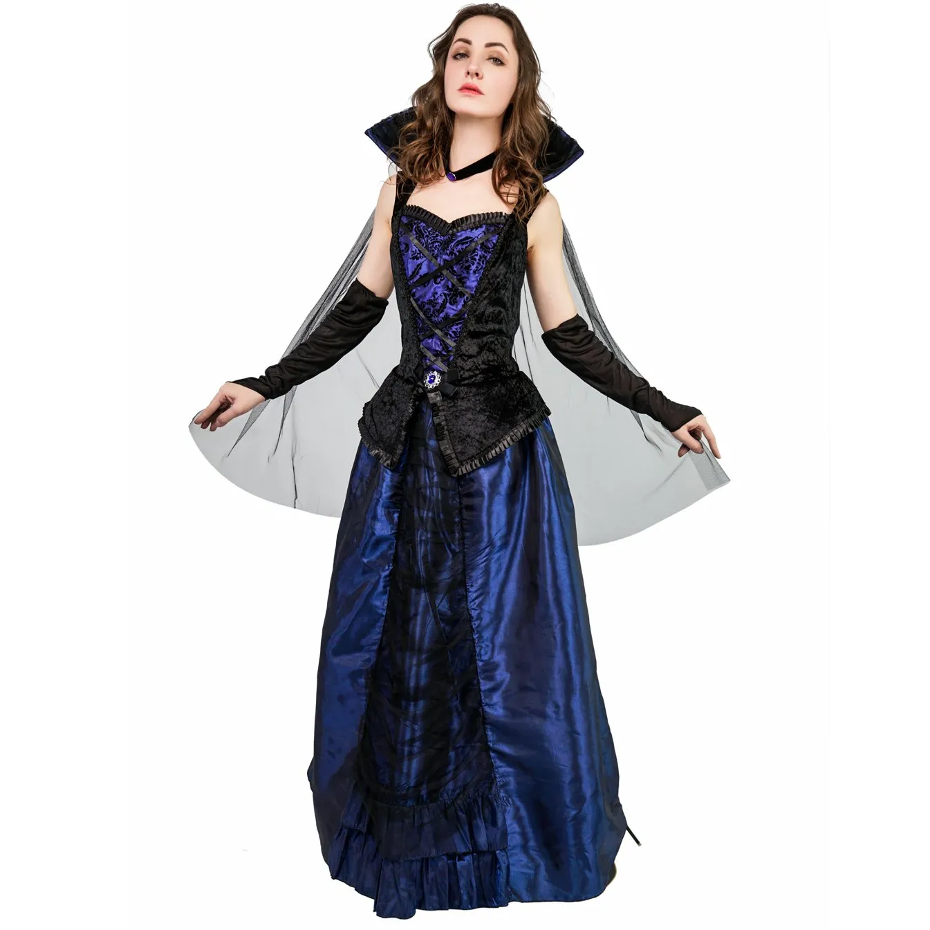 SEA HARE Regina Vampiro costume donna adulto nero