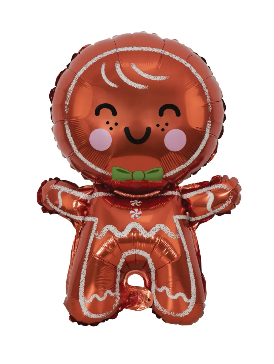 P'tit Clown Palloncino Alluminio Omino Pan di Zenzero Natale