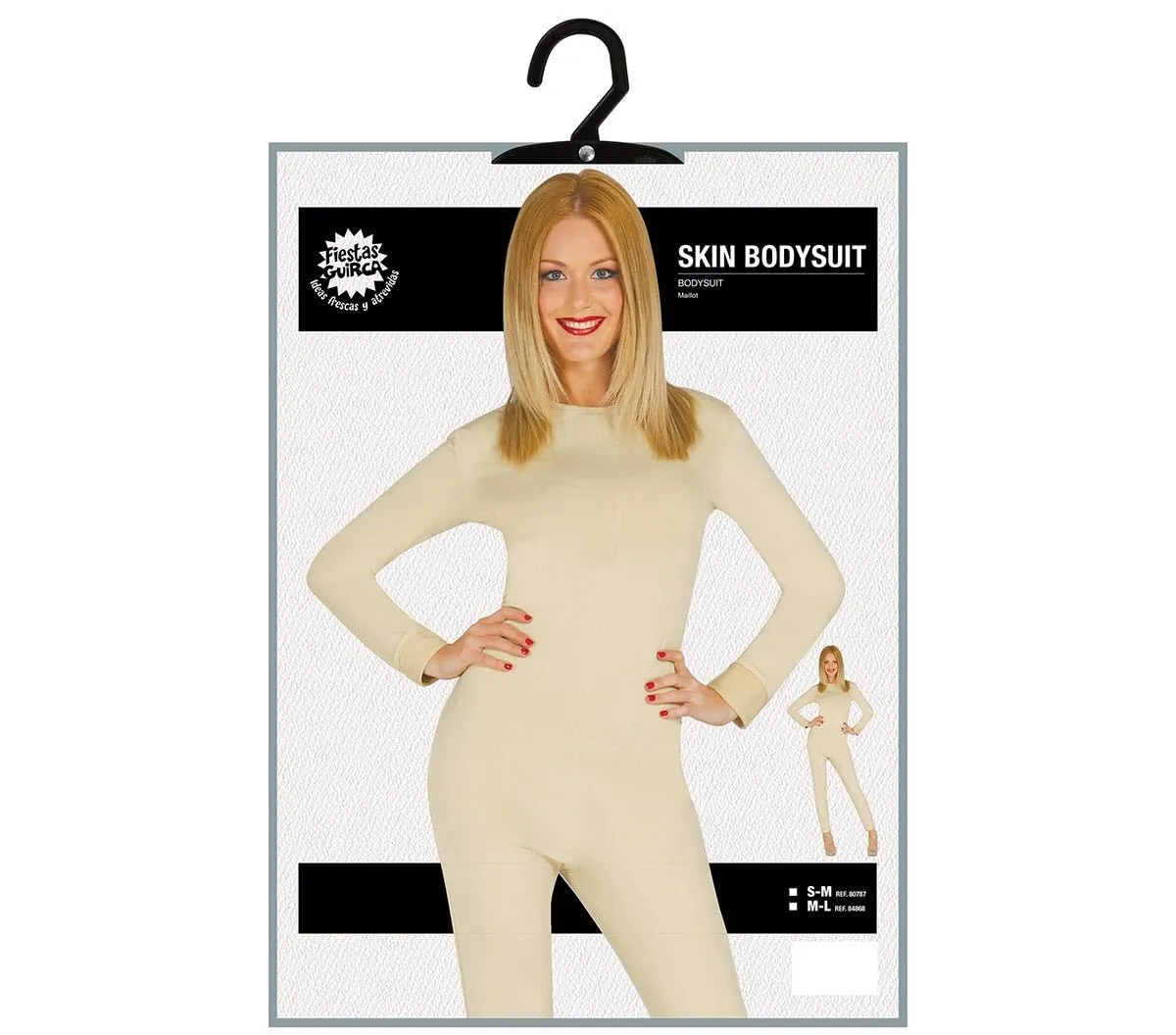 Fiestas Guirca 2nd Skin Tuta Donna Color Carne L