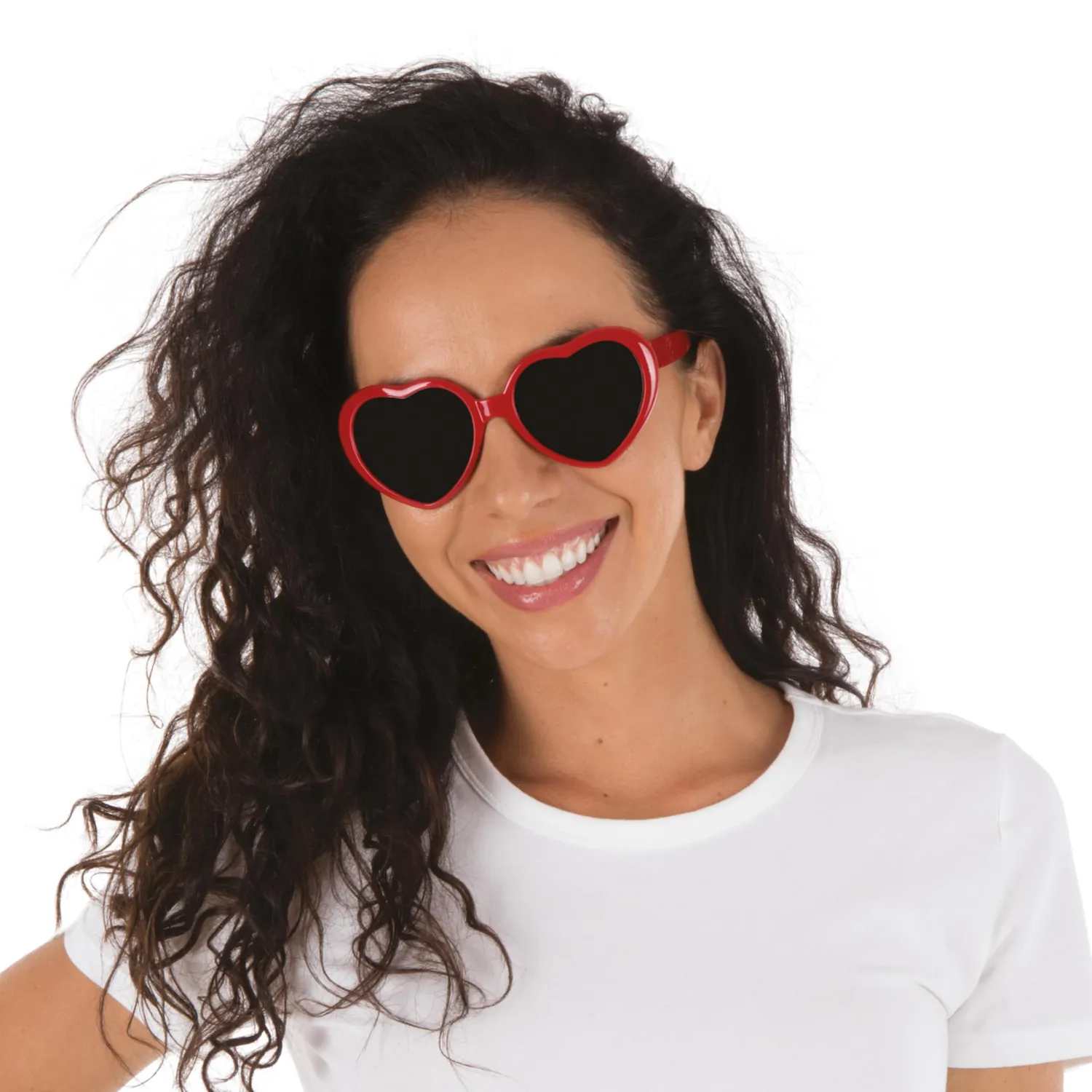 P'tit Clown 22653 occhiali festa cuore rosso