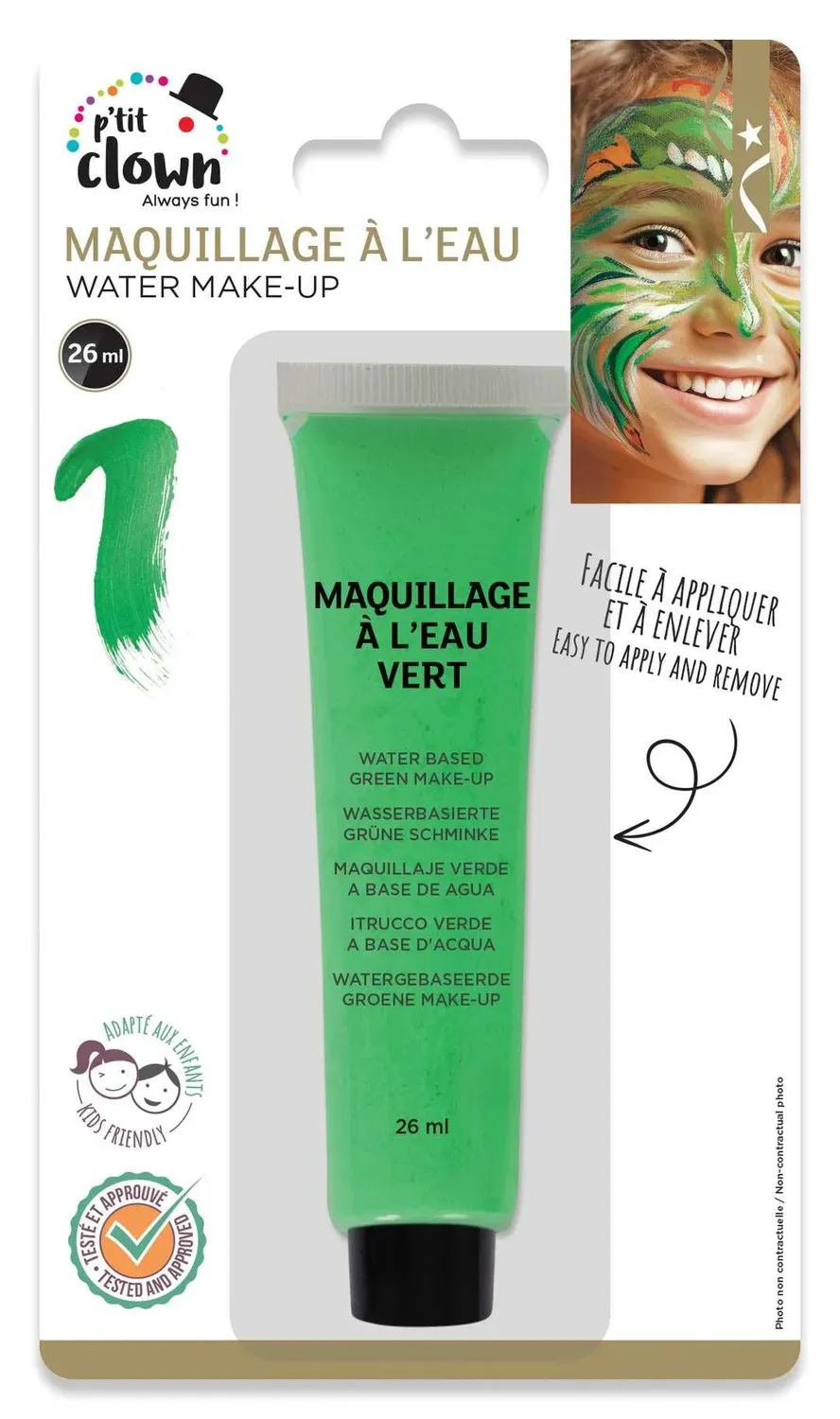 P'tit Clown 24101 ombretto in tubo verde 26 ml