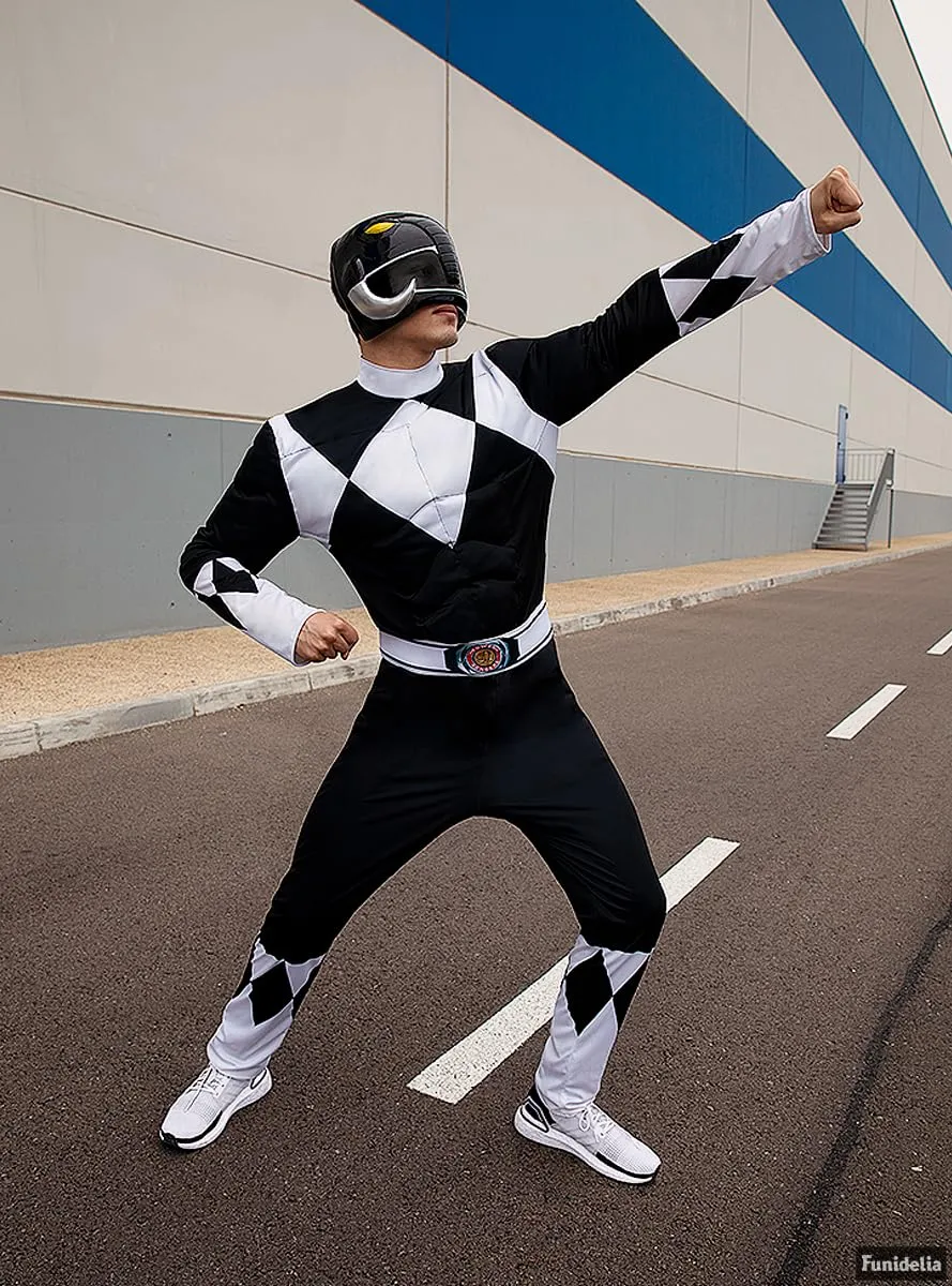 Funidelia Power Ranger Nero costume uomo M nero