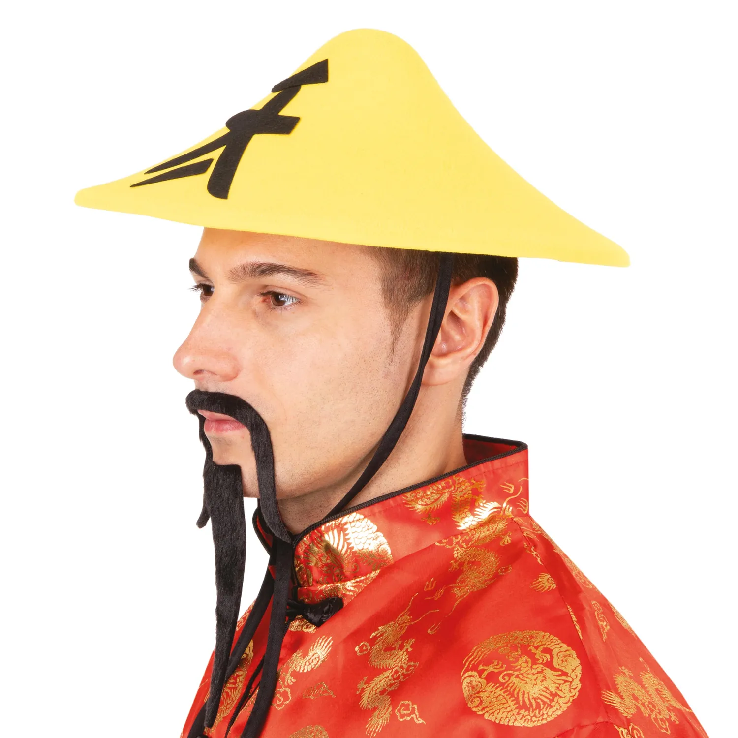P'tit Clown 13247 cappello cinese adulto giallo feltro