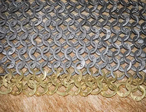 La Bottega di Merlino Gorgiera 9 mm gorgiera acciaio rivettata