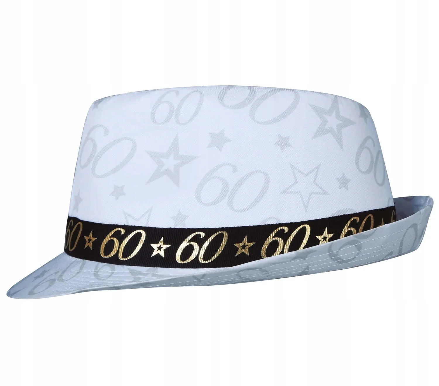 Guirca Cappello Gangster 60 Anni Nero con Stelle