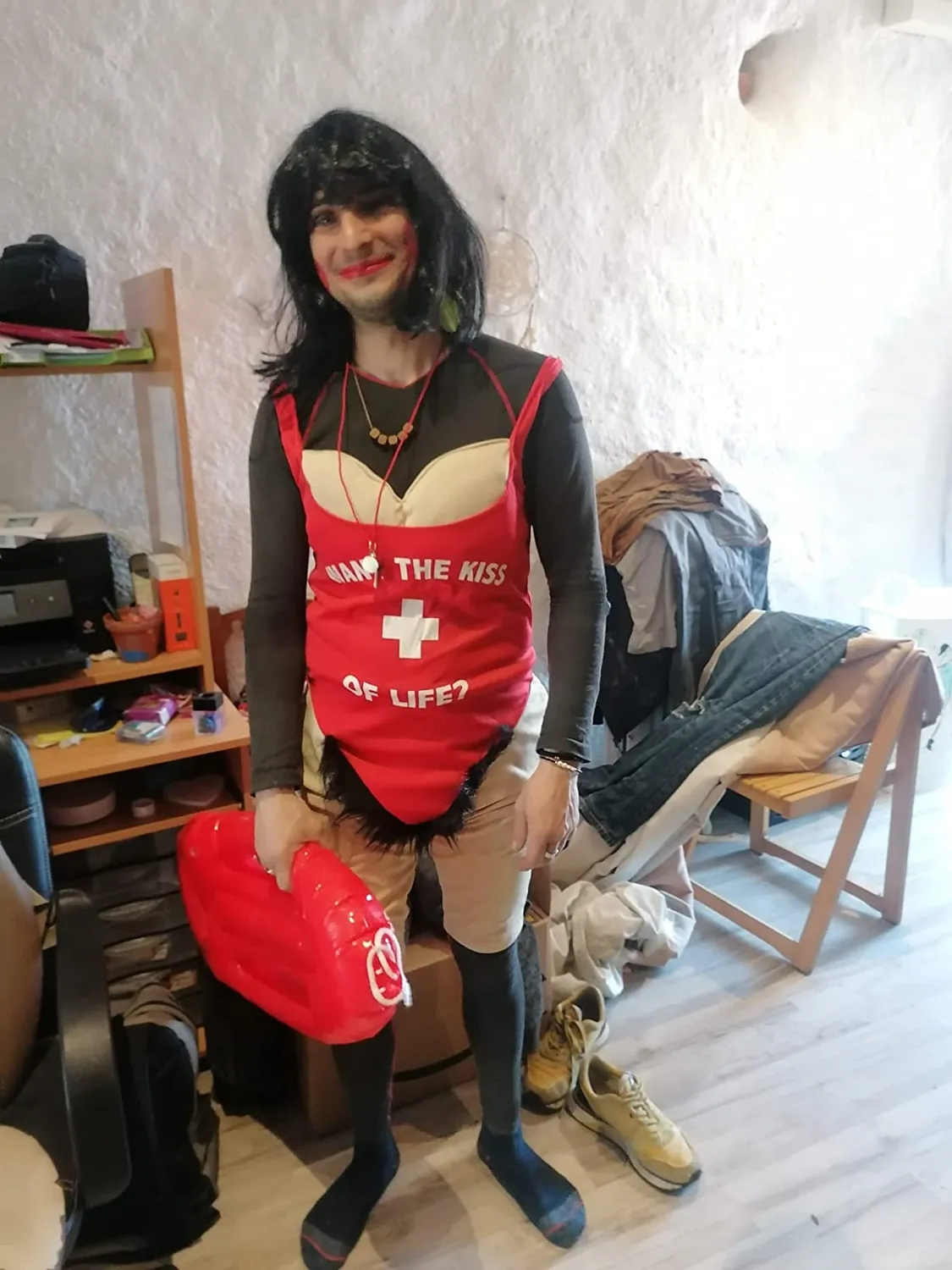 Funidelia Bagnino costume uomo L/XL rosso