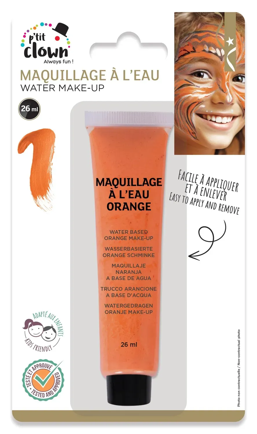 P'tit Clown 24105 fard arancione tubo 26 ml viso