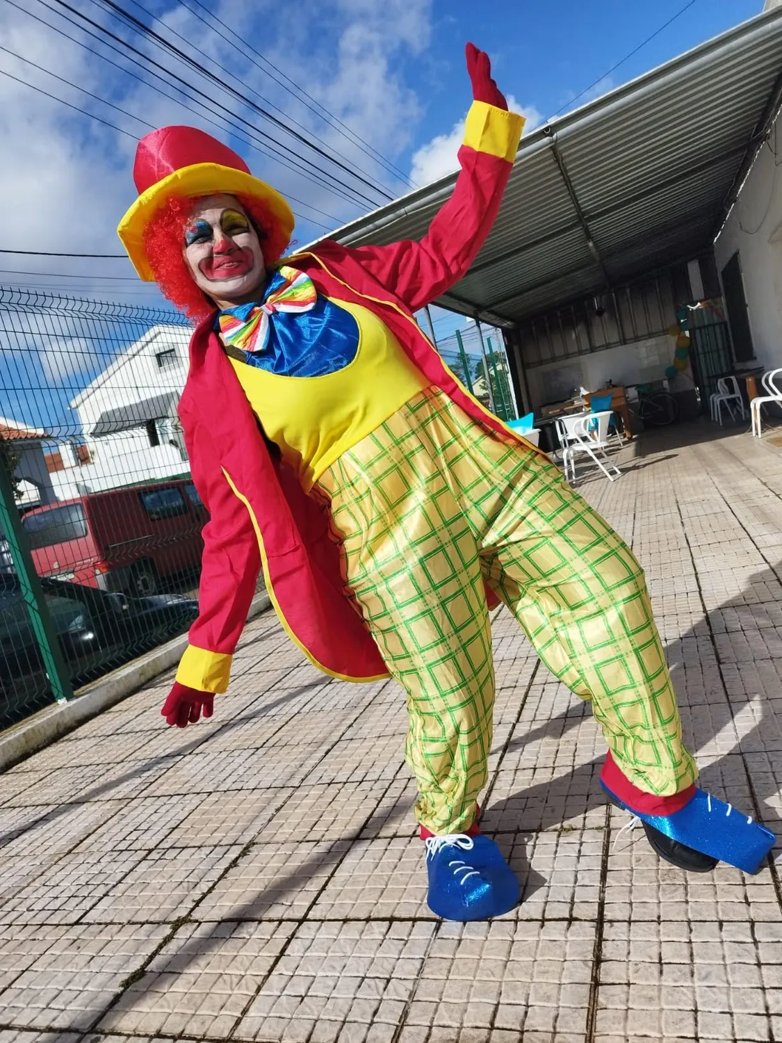 Funidelia Pagliacci costume clown L-XL rosso circo