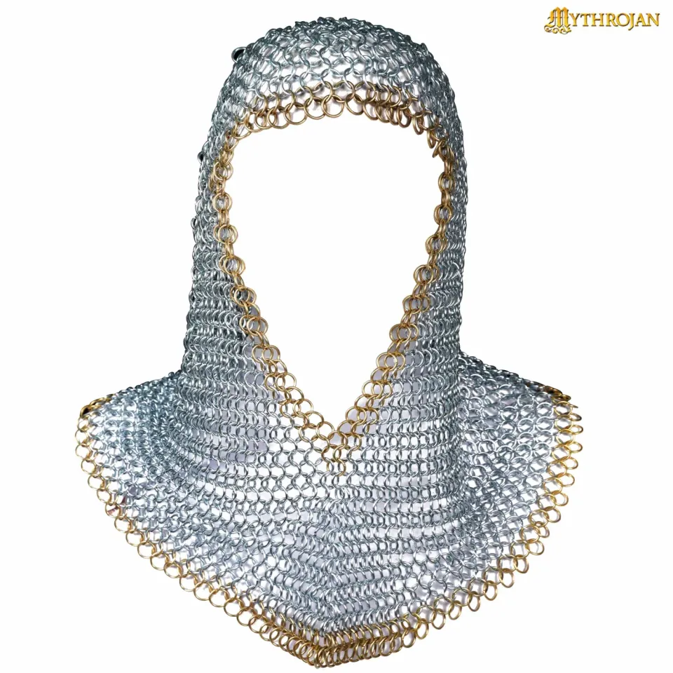 La Bottega di Merlino camaglio cotta maglia acciaio ottone